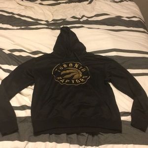 Toronto Raptors Black and Gold Hoodie size S